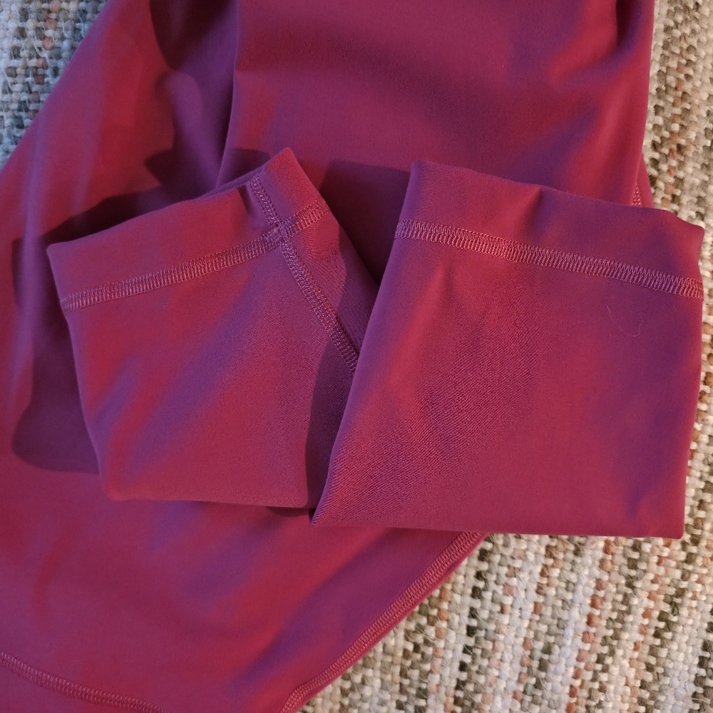 Lululemon Wunder Under SmoothCover HR Tight 25" In Raspberry Coulis -Size 8 - Picture 5 of 6